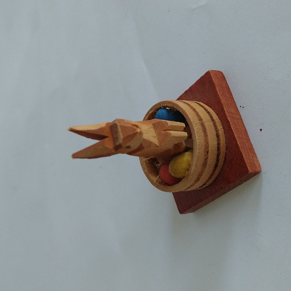 Miniature Rabbit Wood Figurine Easter Ornament Erzgebirge T GLASKUNST Expertic